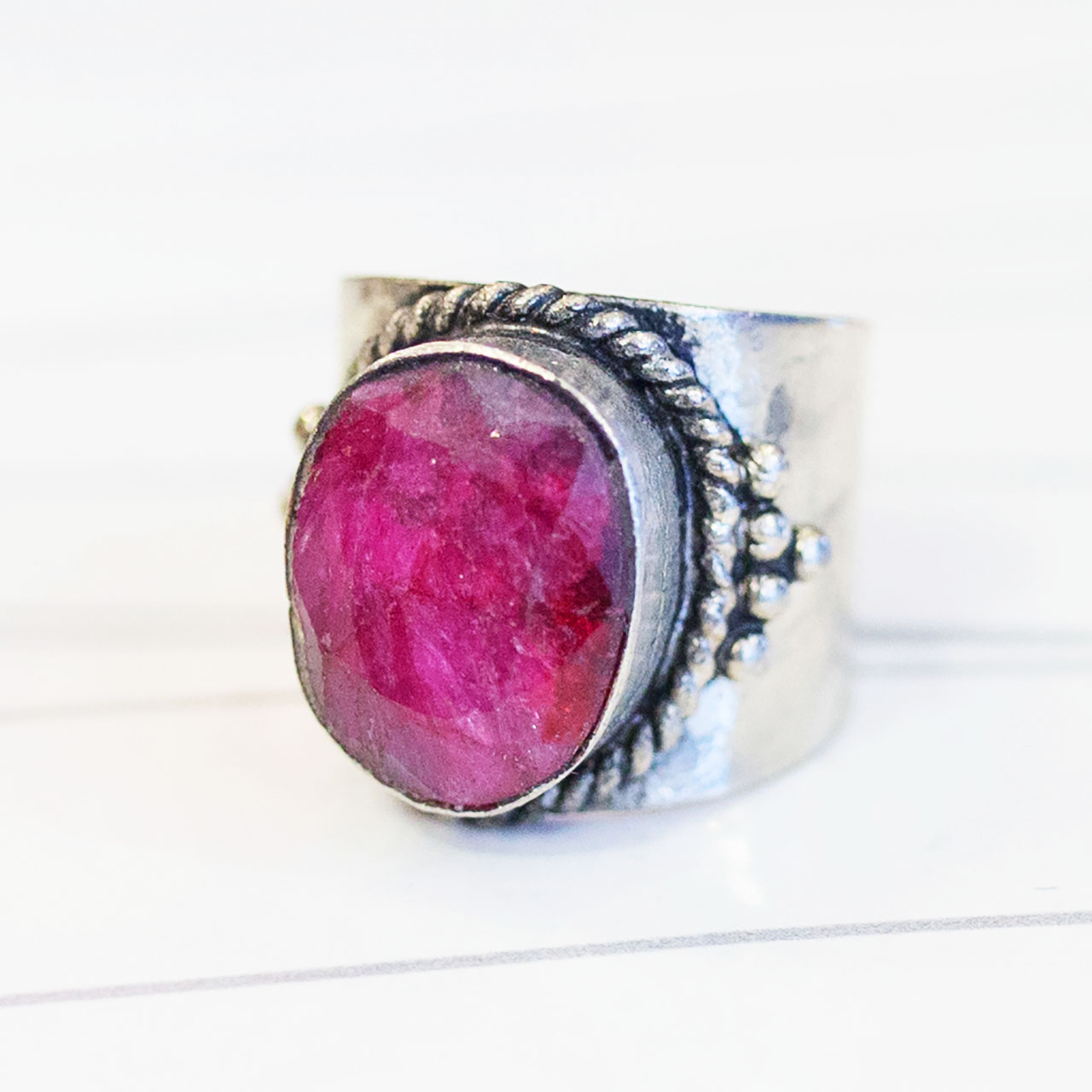 pink garnet jewelry