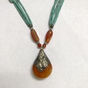 Agate and Lapis Necklace